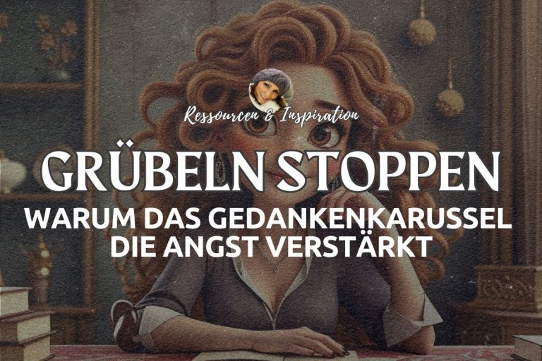Eine Frau schreibt an einem ruhigen Abend einen nächsten Schritt auf, während sich kreisende Linien im Hintergrund allmählich öffnen.